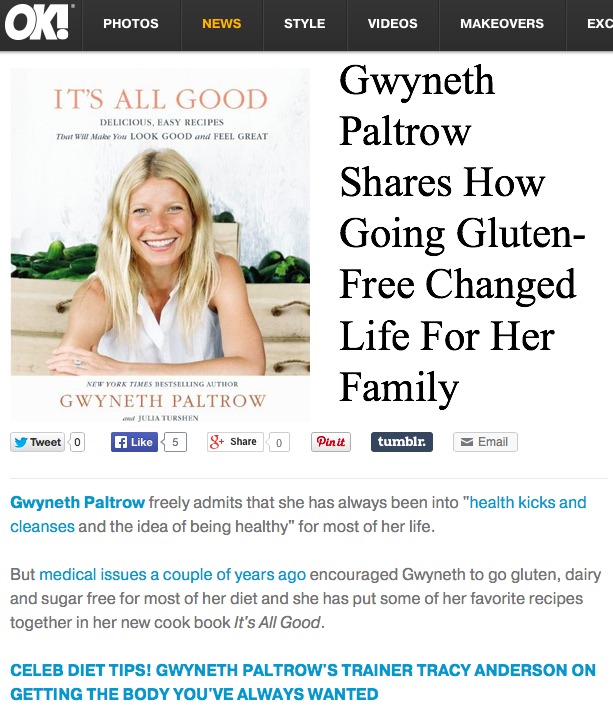 Gwen Paltrow Diet Secret