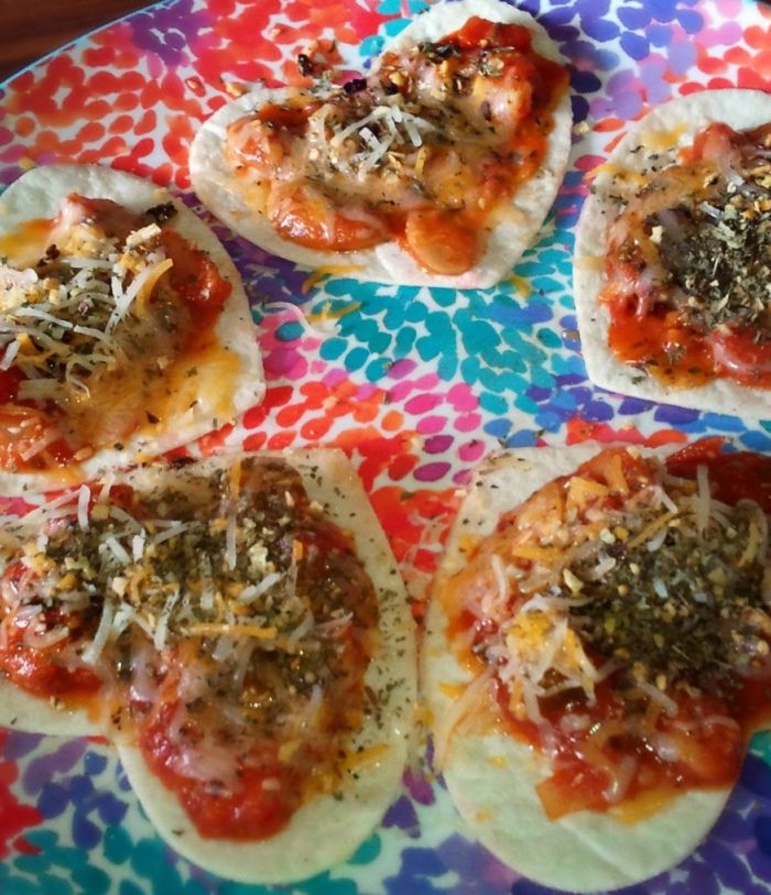 Heart Shaped Pizza Tortilla Snacks!