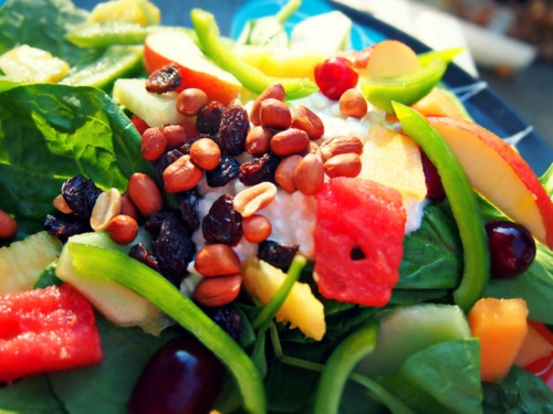 Sweet Spinach & Fruit Salad