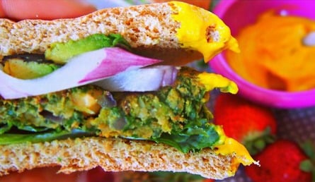Veggie Burgers With Grilled Avocados