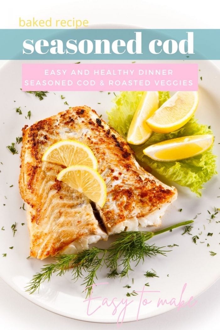 Baked Seasoned Cod Over Sauteed Veggies & a Side of Asparagus!