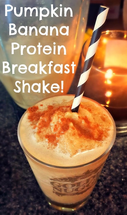 Thanksgiving Morning Pumpkin Banana Protein Breakfast Shake : Power To The Taters!