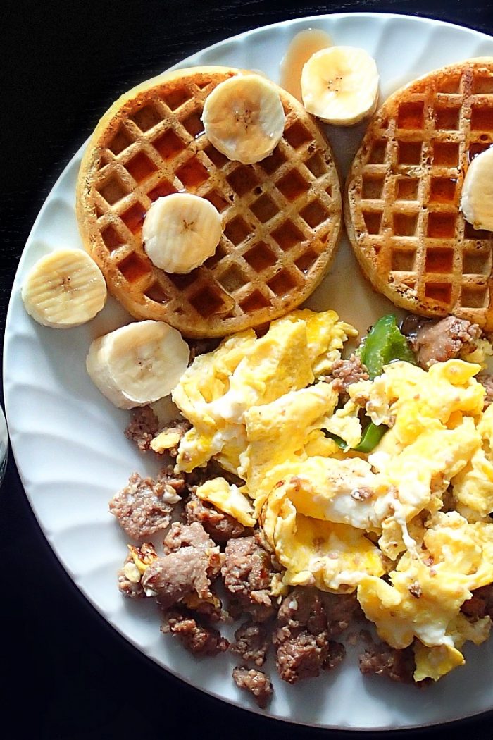 Breakfast Egg & Waffles