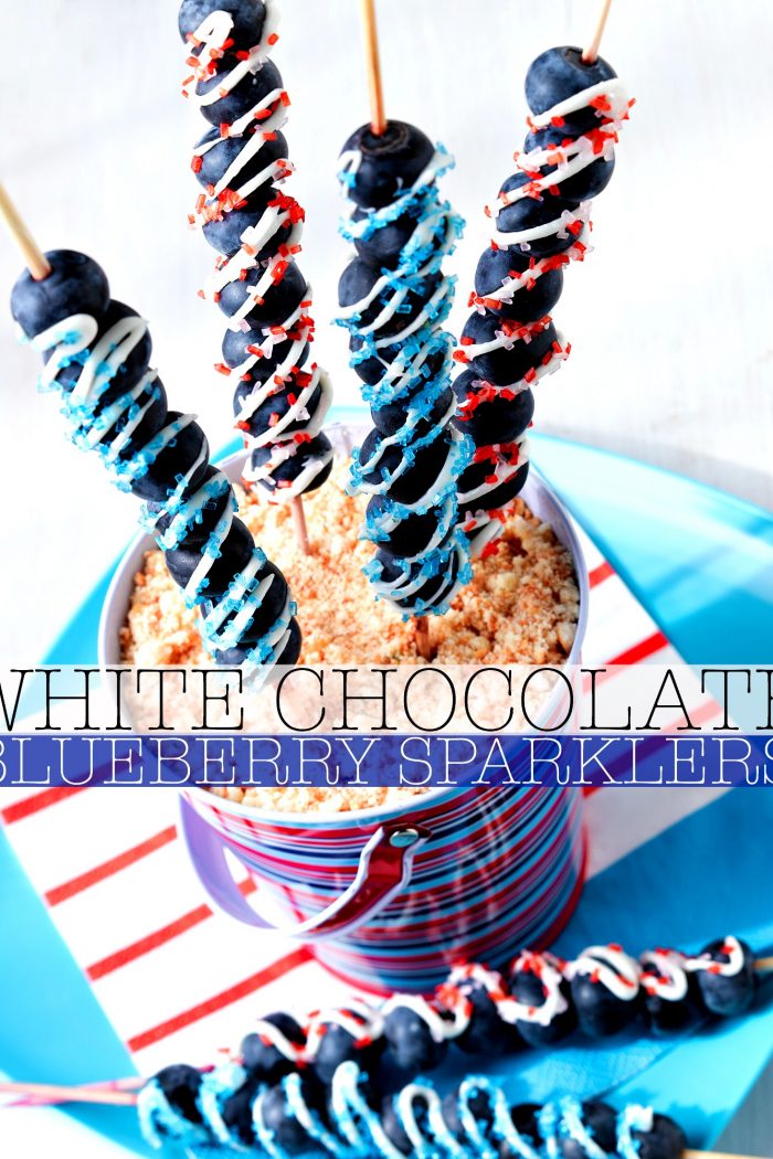 Blueberry Sparkler Skewers: Red, White, & Bluberry!