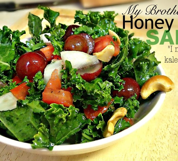 Honey Kale Salad: “I never liked kale until now.”