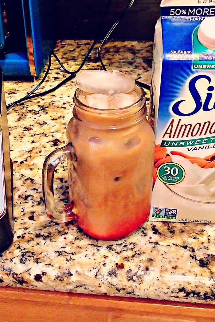 At Home 30 Calorie Blended Iced Latte!