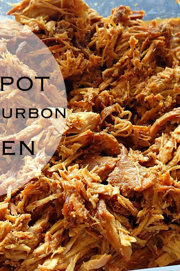 Crockpot Pulled Bourbon Chicken