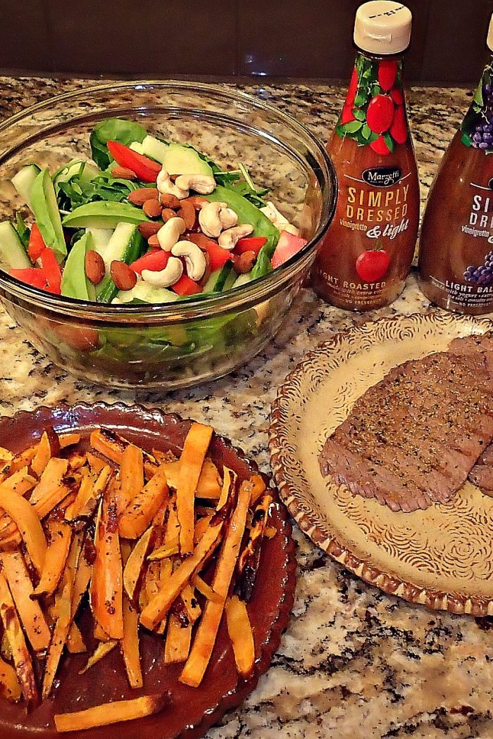 Healthy Eating is For Me: Salad, Steak & Potatoes.
