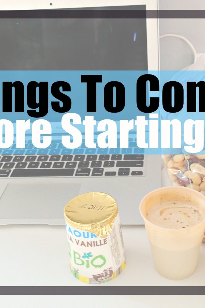 Five Things To Consider Before Starting A Blog