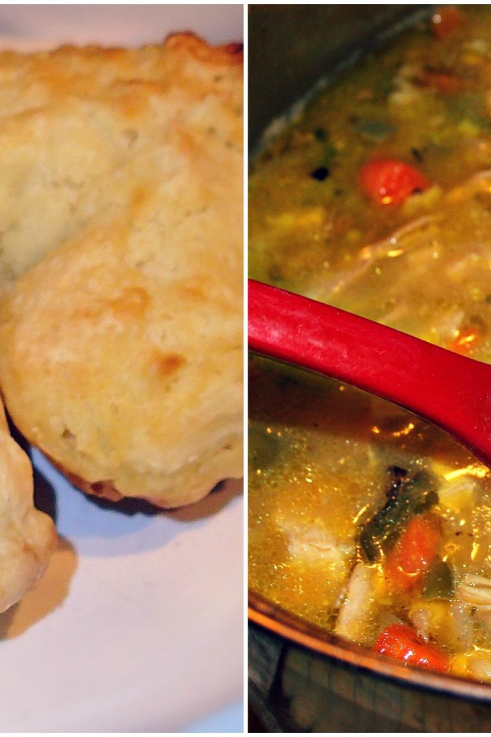 Homemade Biscuits and Chicken & Rice Soup!