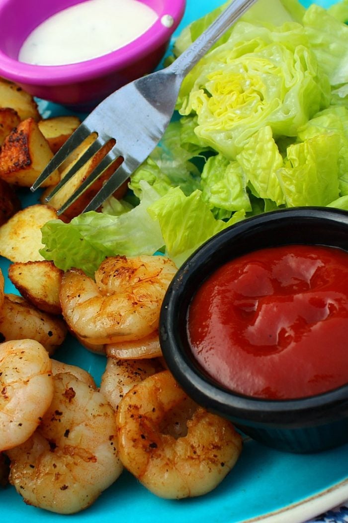 Grilled Shrimp & Roasted Red Potatoes!