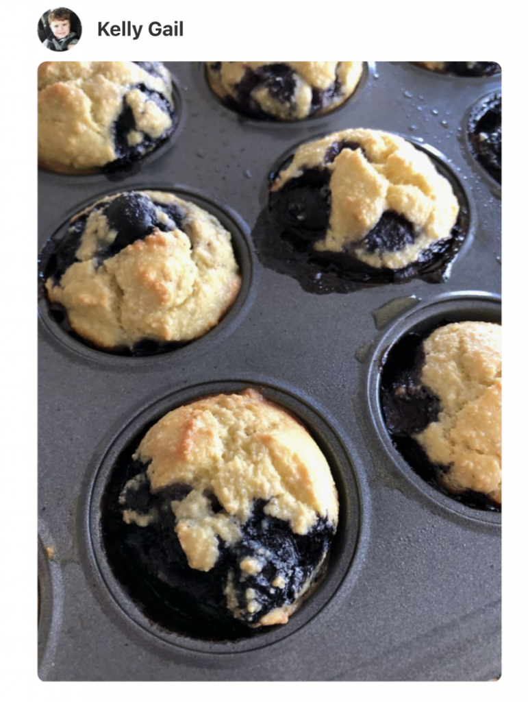 Paleo Almond Flour Blueberry Muffins