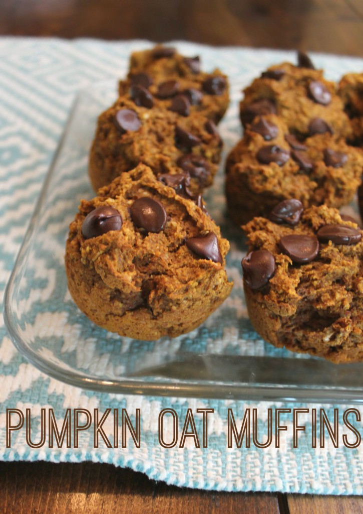 Healthy Pumpkin Oat Muffins 