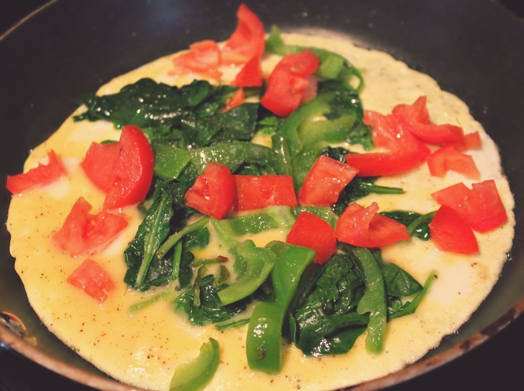 vegetable spinach tomato omelet simply taralynn