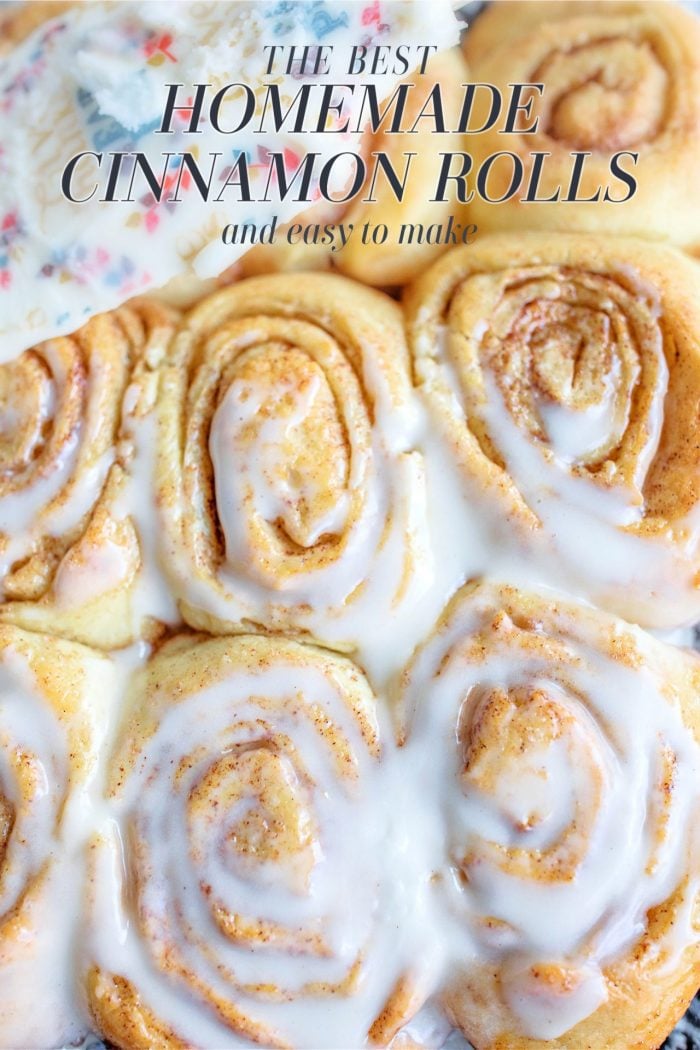 The BEST Homemade Frosted Cinnamon Rolls (So Easy!)