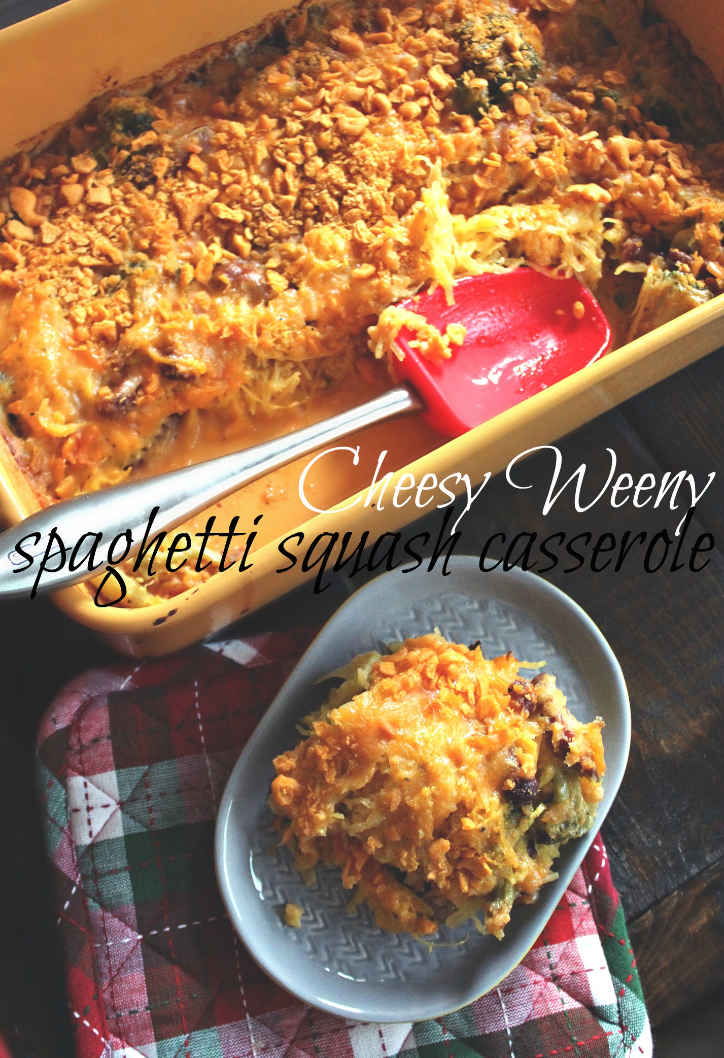 Cheesy Weeny Spaghetti Squash Casserole - Simply Taralynn