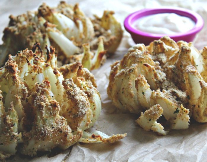 Baked Italian Style Blooming Onions
