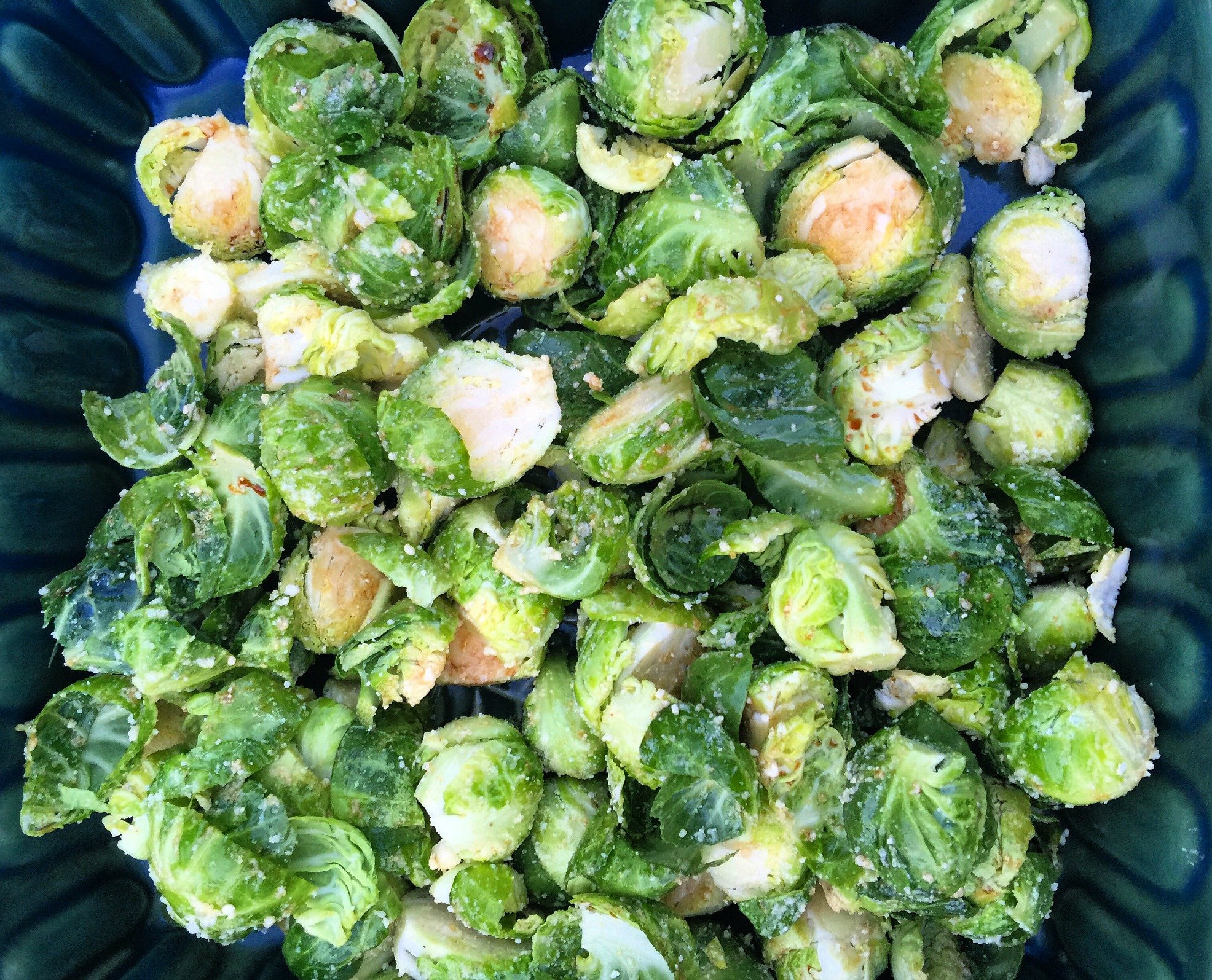garlic parmesan brussel sprouts