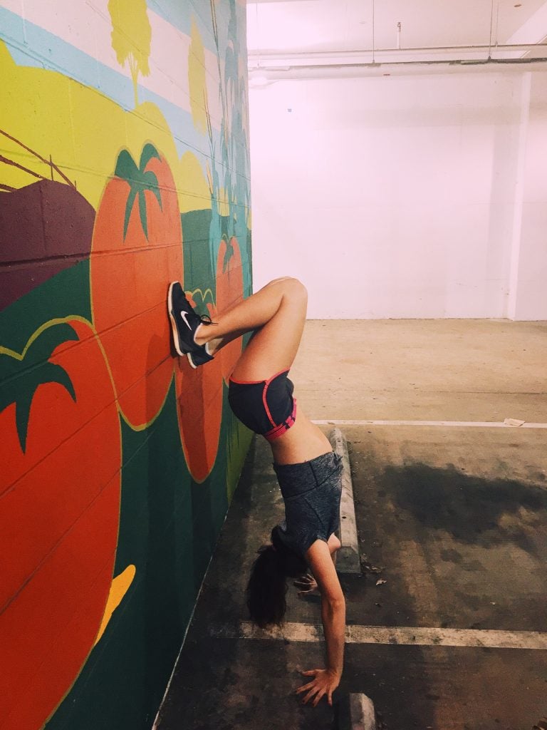 HANDSTAND SIMPLY TARALYNN JULY FITNESS CHALLENGE