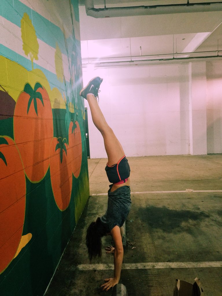 HANDSTAND SIMPLY TARALYNN JULY FITNESS CHALLENGE