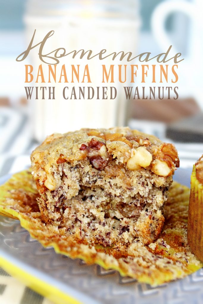 Candied Walnut Banana Muffins ?