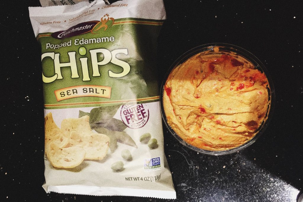 Edamame Chips and Hummus