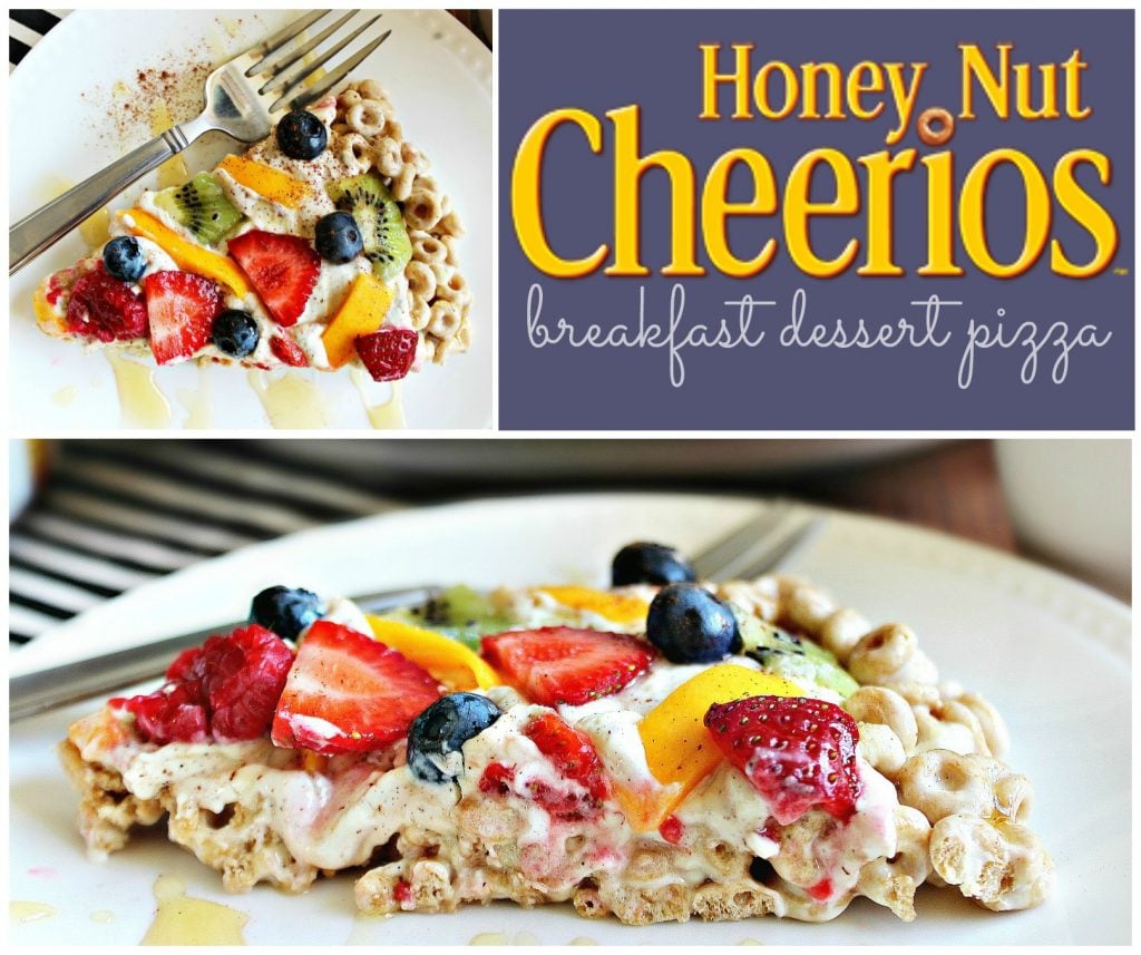 Honey Nut Cheerios Breakfast Fruit Pizza! 