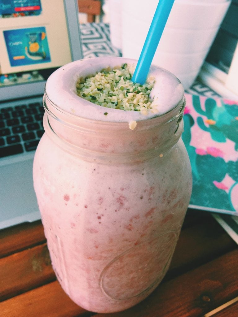 tropical berry protein shake
