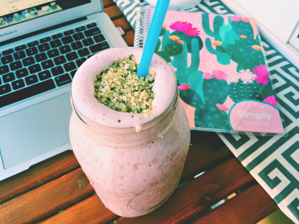 tropical berry protein shake