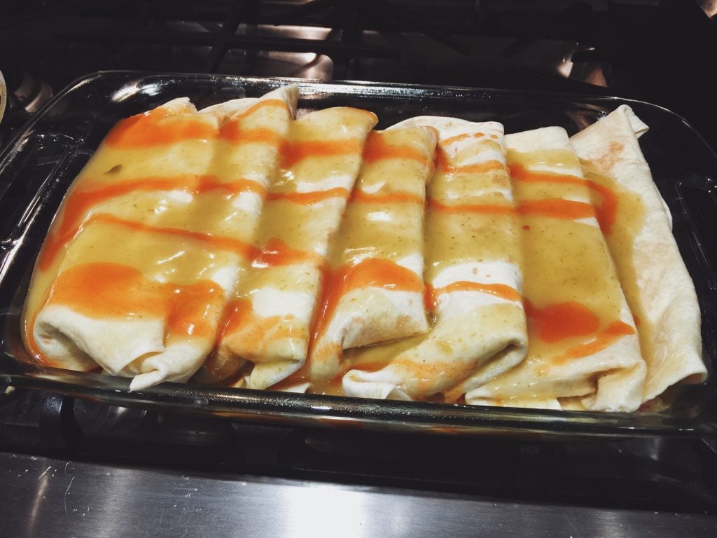 Cheesy Chicken Enchiladas 
