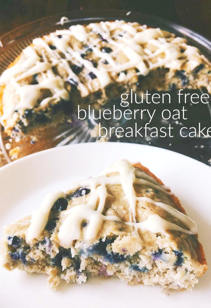 Gluten Free Blueberry Oat Breakfast Cake