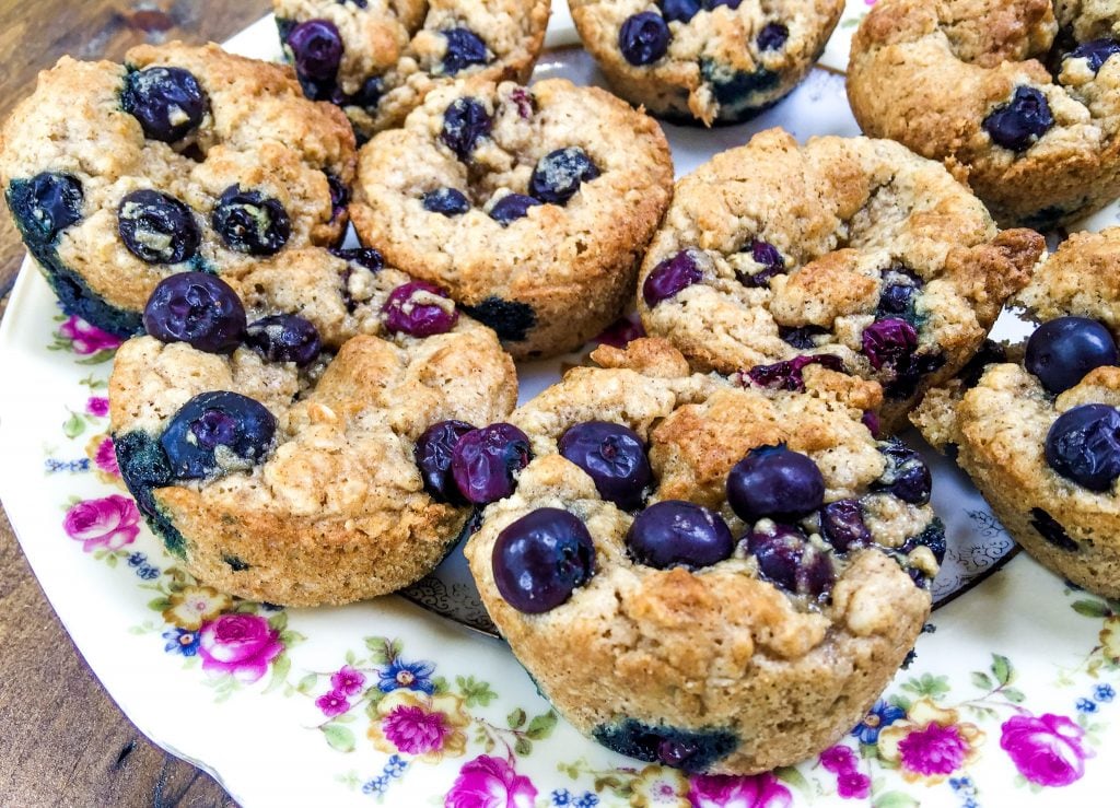 Healthy Cinnamon Blueberry Oatmeal Muffins - Simply Taralynn | Food ...