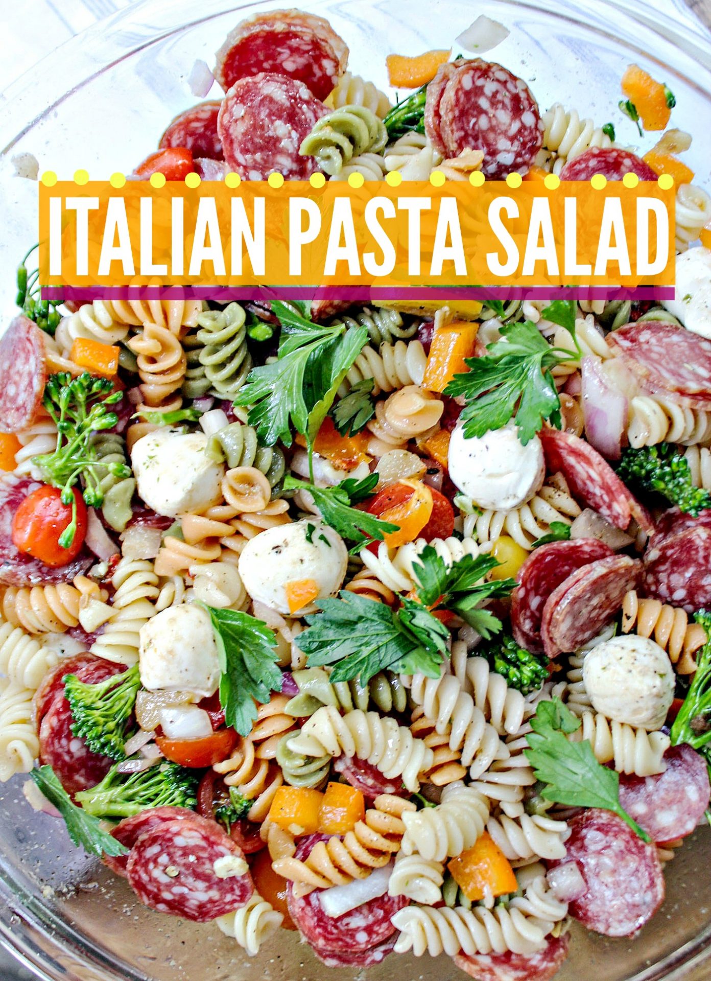 Italian Pasta Salad with Garlic Vinaigrette - Simply Taralynn | Food ...