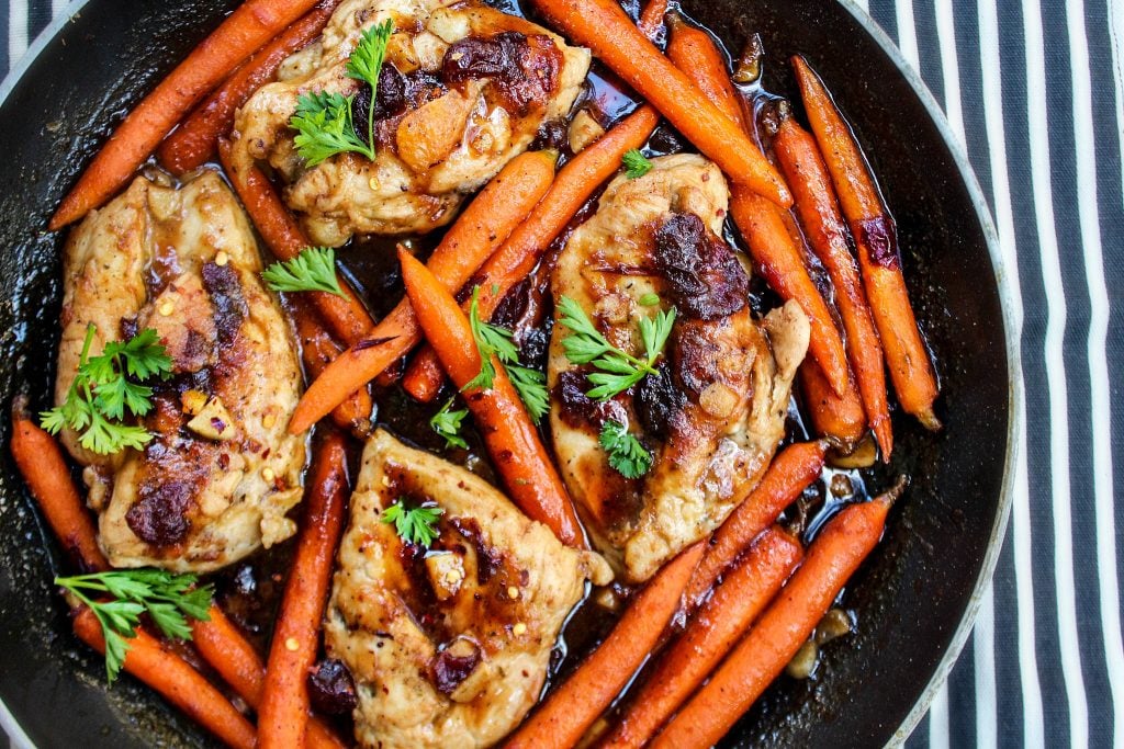 Cranberry Carrot Chicken & Roasted Vegetables – Simply Taralynn