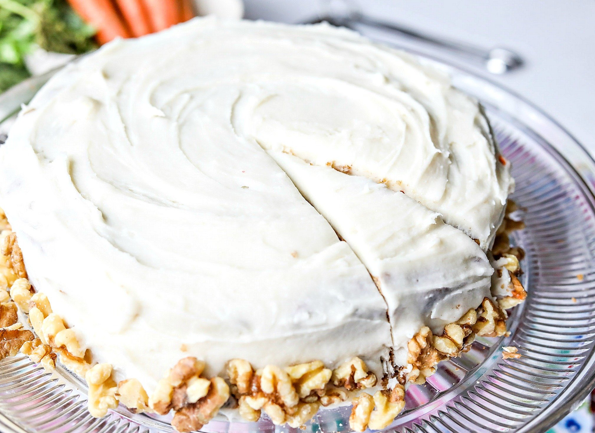 The Best Vegan Carrot Cake (Gluten Free & No Sugar)