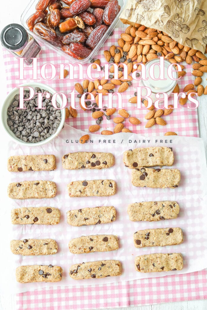 Homemade Cookie Dough Protein Bars | Gluten & Diary Free