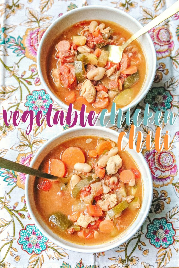 Simplify Your Week With Crockpot Vegetable Chicken Chili