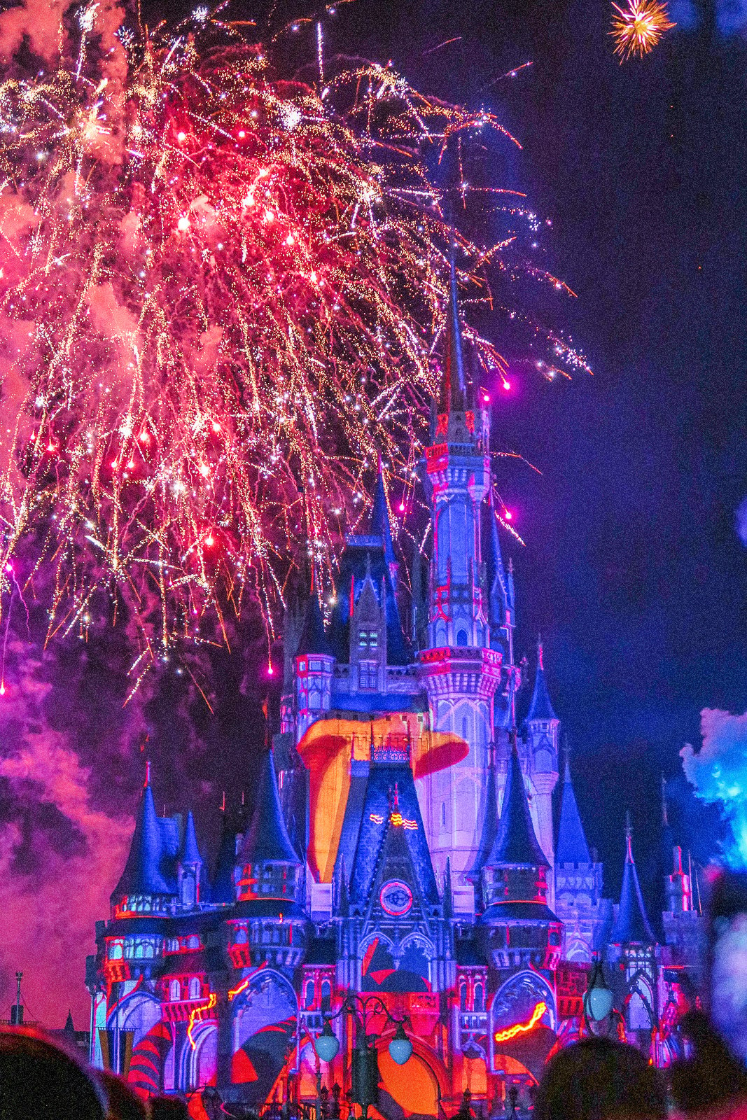 Magic Kingdom Disney World At Night Fireworks Show 