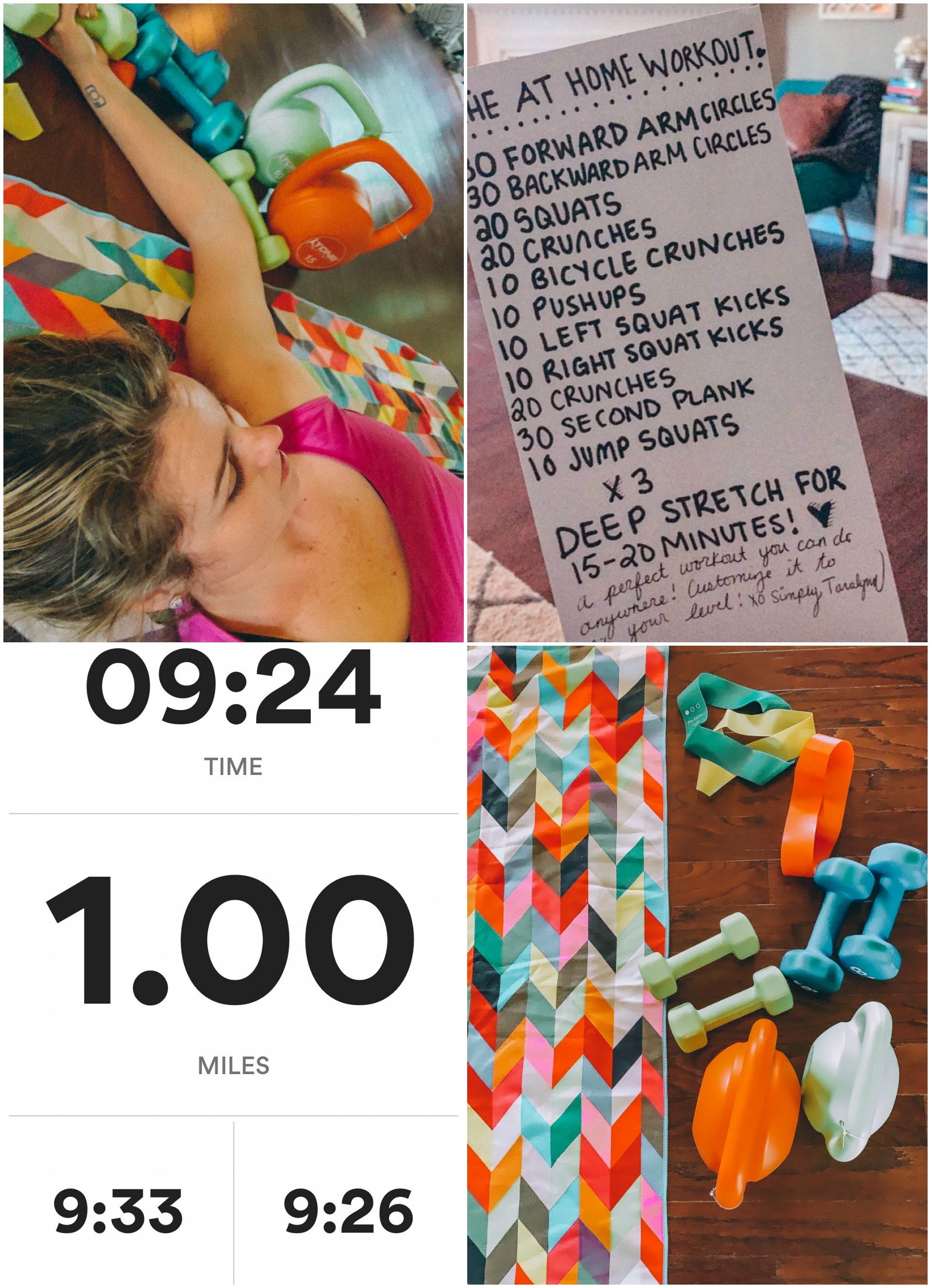 home workout, fitness, running