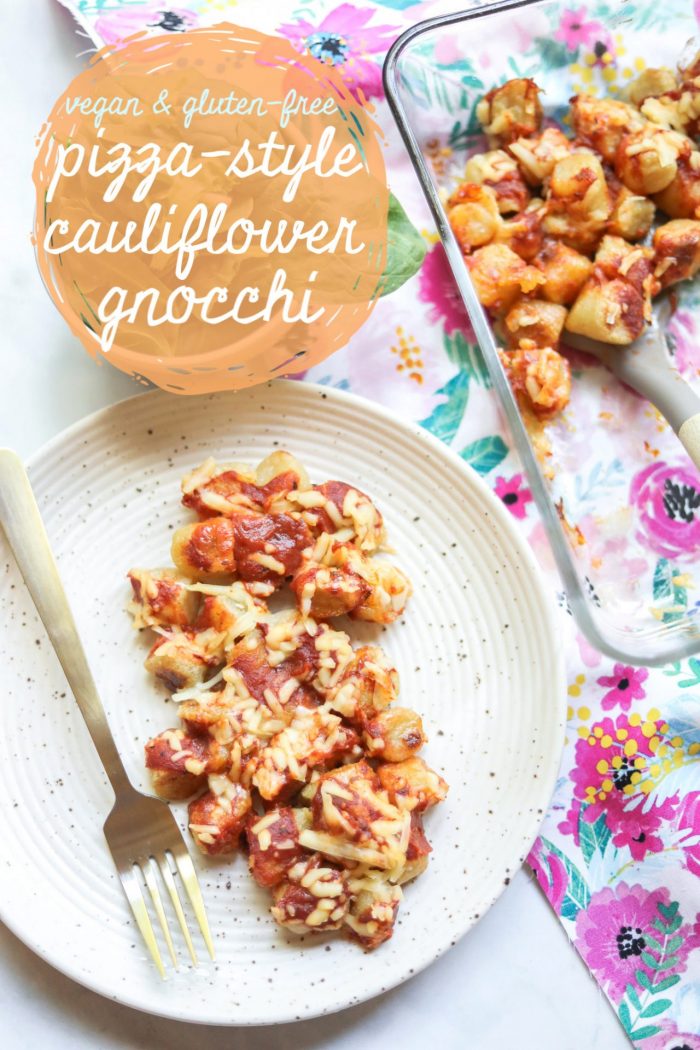 Pizza Style Cauliflower Gnocchi (Vegan & Gluten-Free)