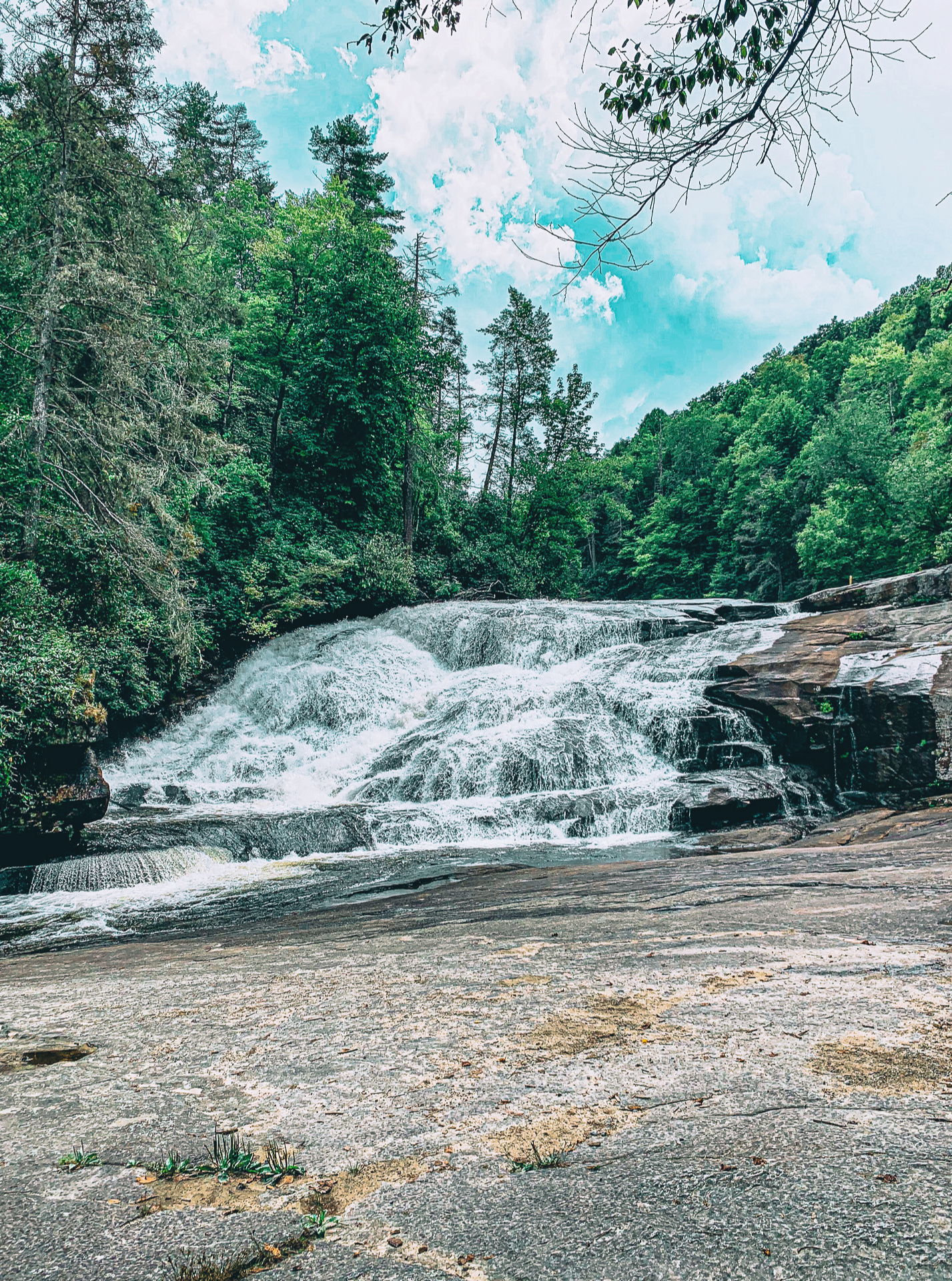 Pisgah forest, hiking, waterfall, North Carolina, Asheville, triple falls, nature, blog