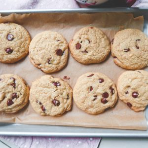 gluten and dairy free, gluten free, dairy free, healthier, light, chocolate chip cookies, delicious, baking, fall baking, chocolate chips, simply taralynn blog
