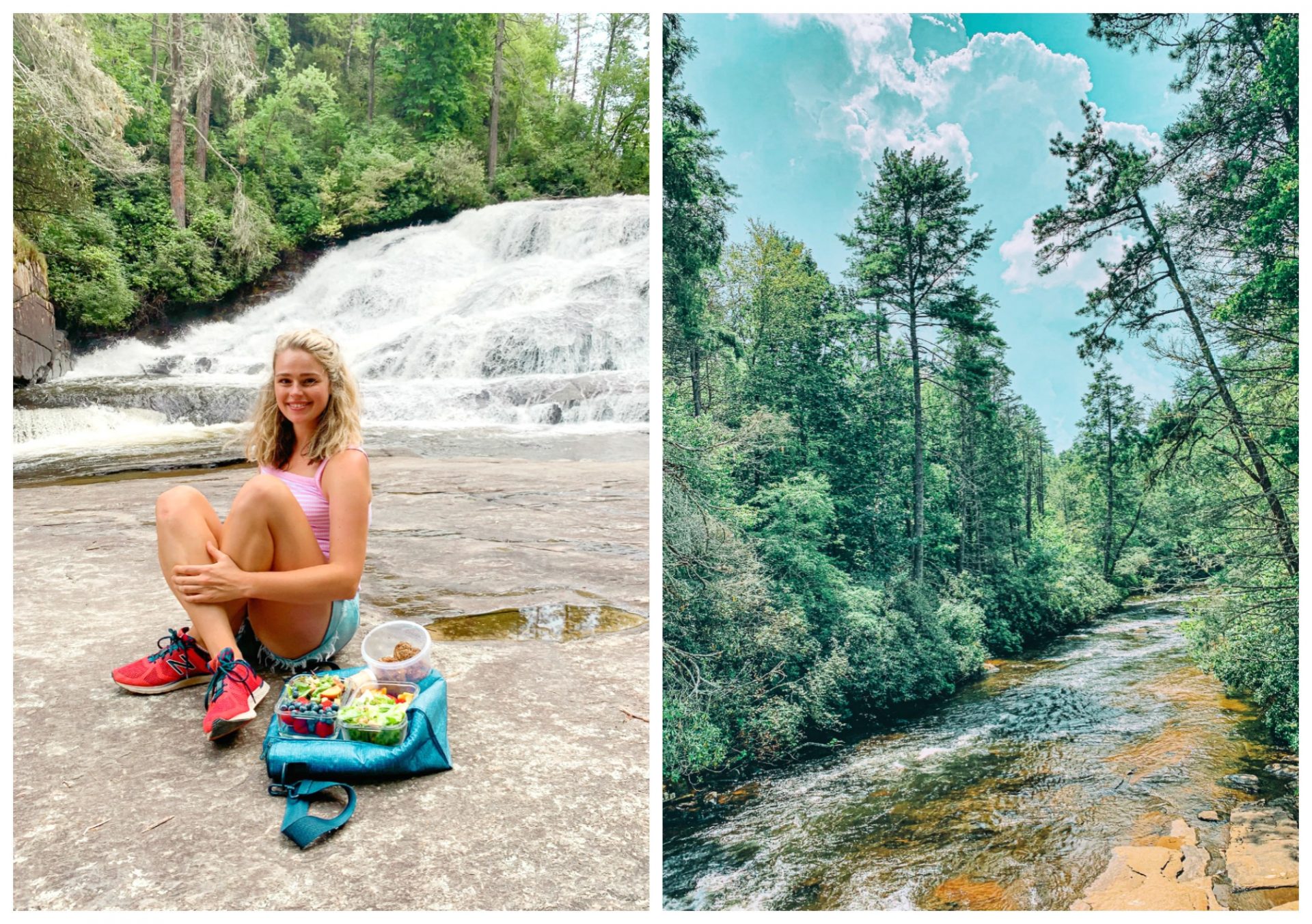 Pisgah forest, hiking, waterfall, North Carolina, Asheville, triple falls, nature, blog