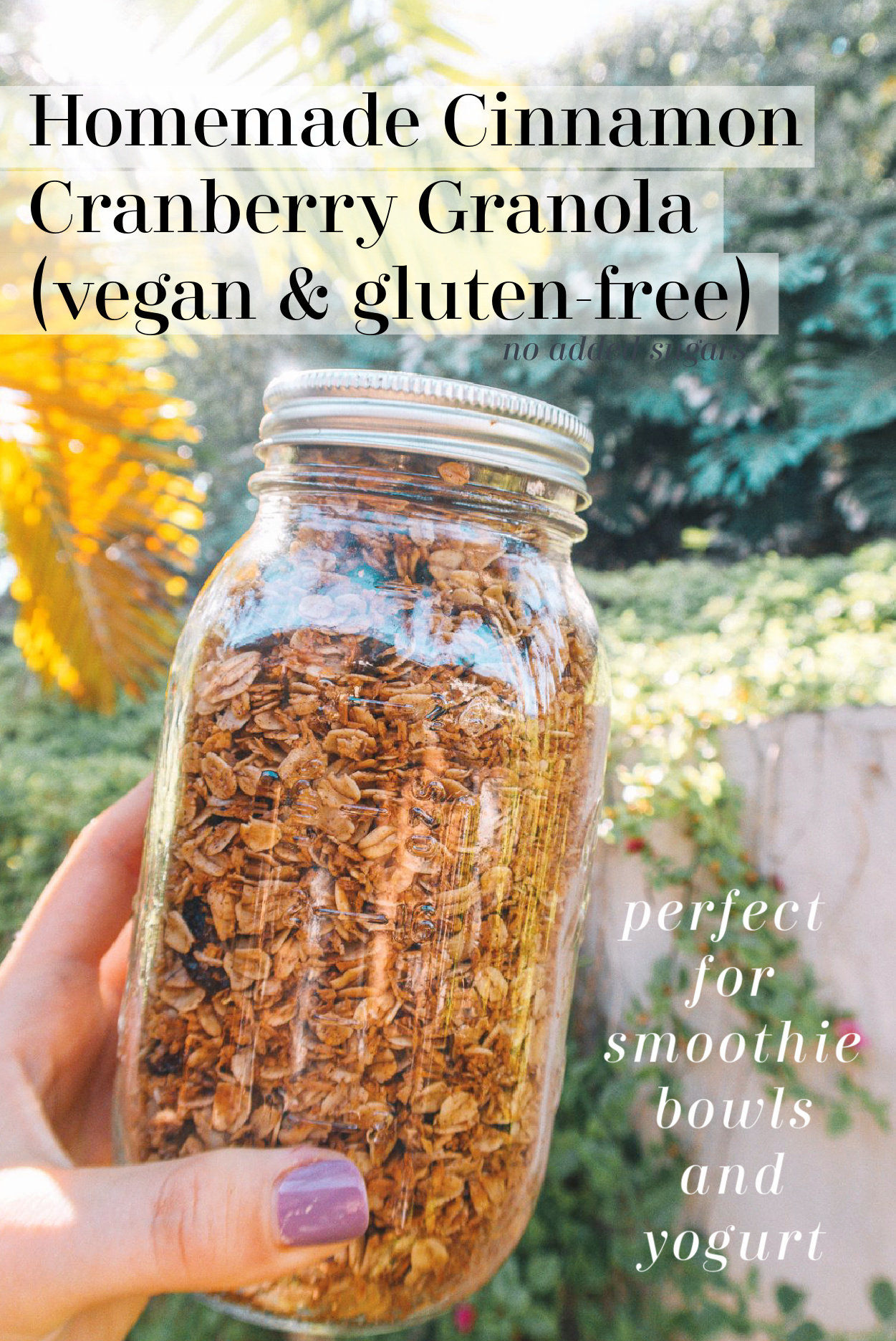 Healthy Granola Recipe (vegan & gluten free!)