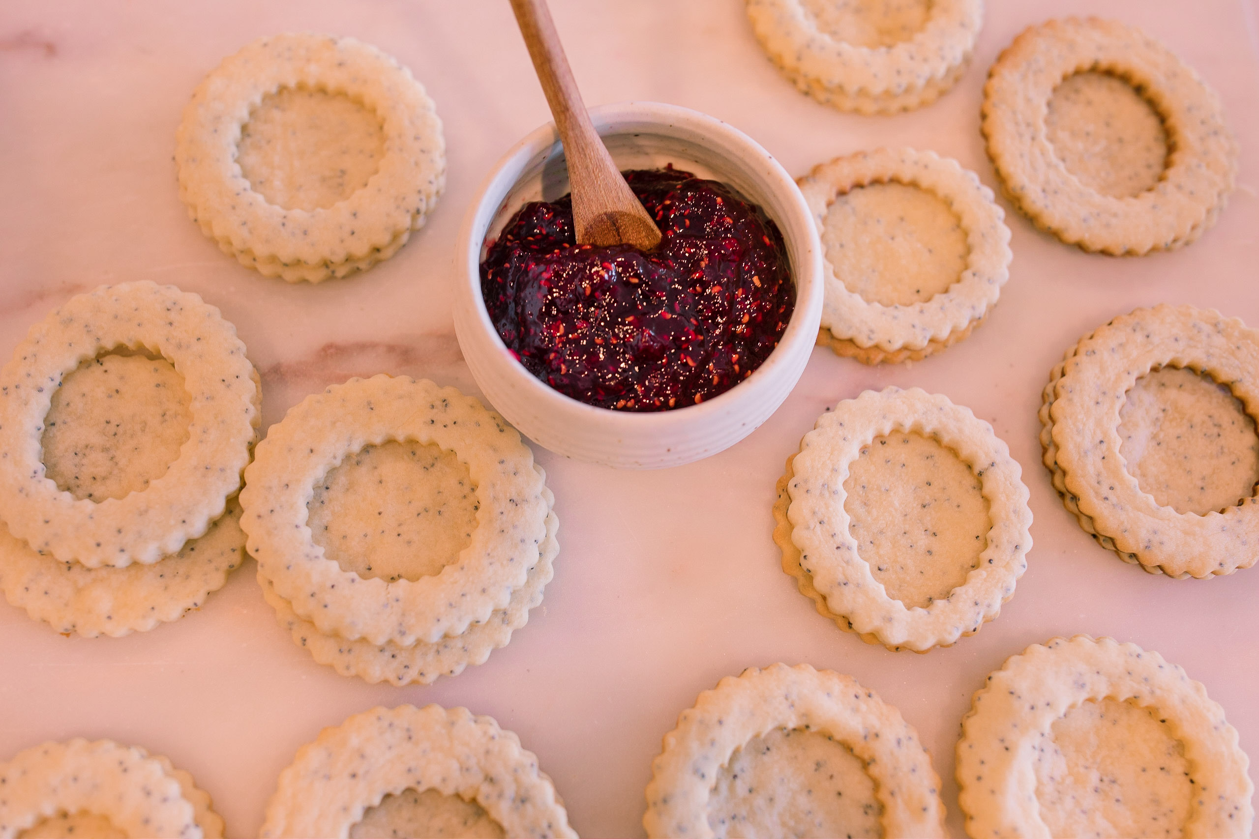 christmas cookie, lemon poppy seed, lemon linzer cookies, shortbread cookies, vegan, dairy-free, lemon shortbread cookies, baking, jam, raspberry, jelly