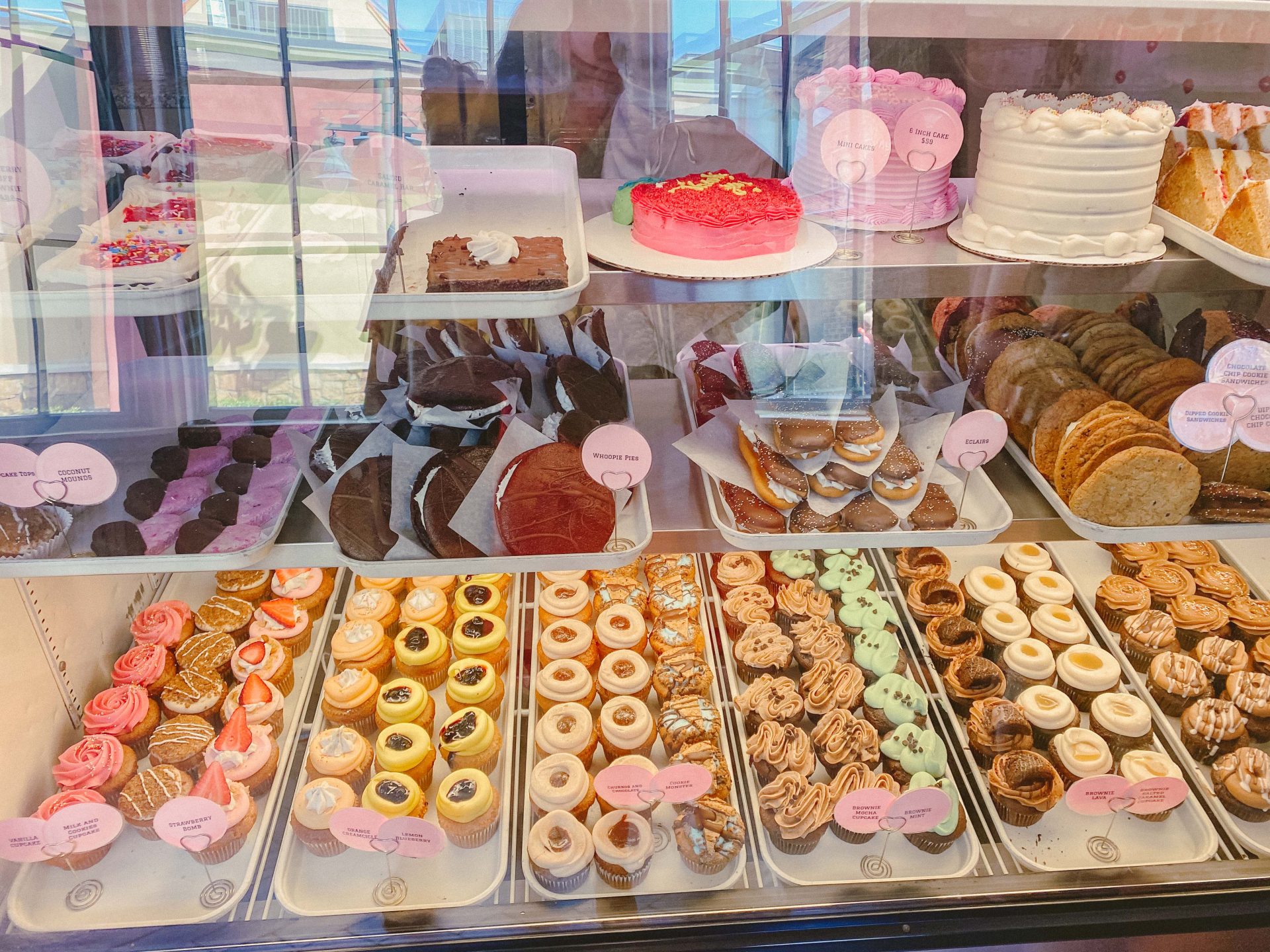 Erin McKenna's Bakery NYC, disney springs, cupcakes, healthy allergy friendly food disney springs, making cupcakes, pink bakery, walt disney world experience, disney trip, what to do at disney springs, adults do disney
