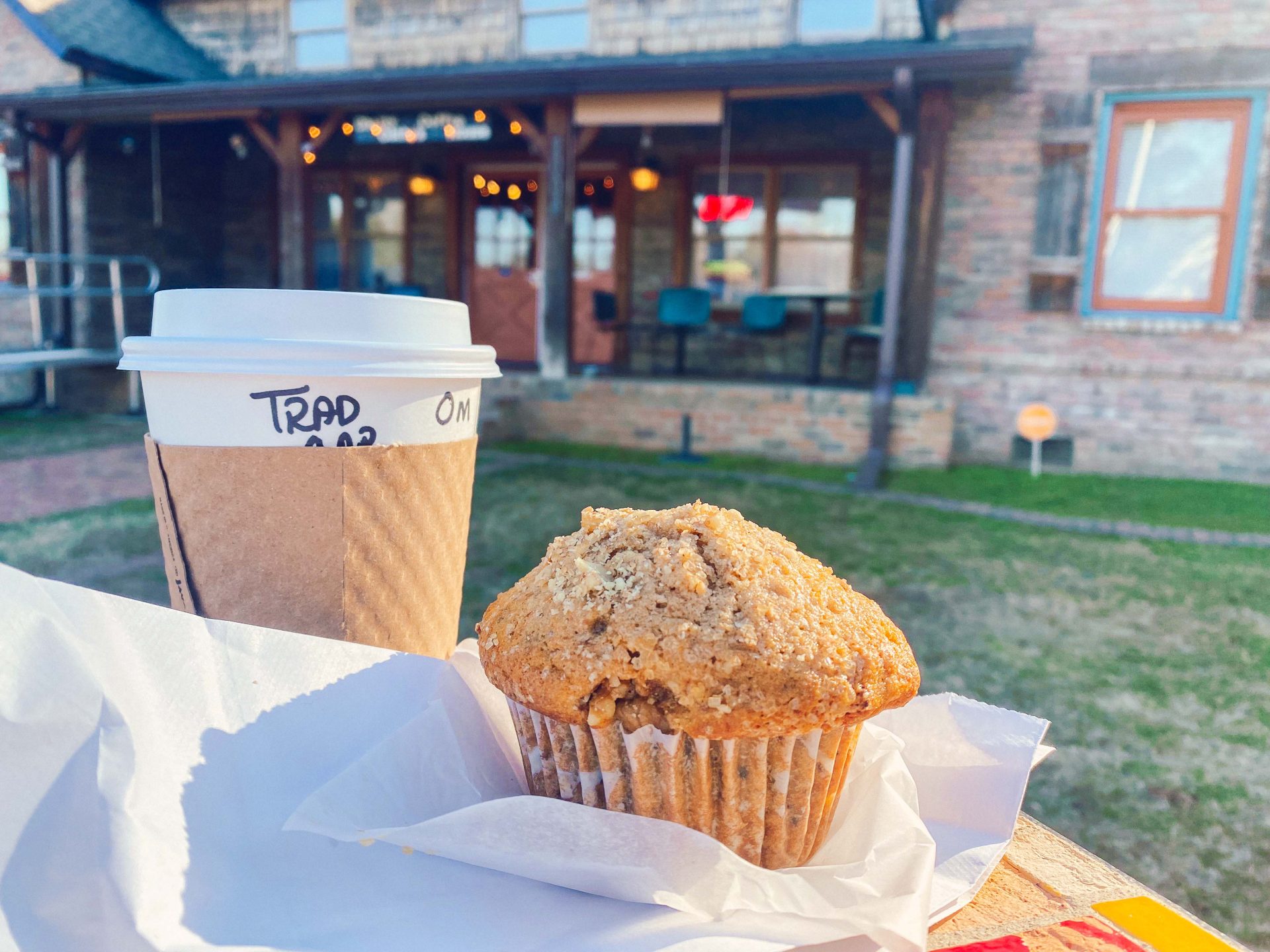 chatty cathy's coffee house, fort mill south carolina, coffee shops in fort mill, cute cozy coffee shop, banana walnut muffin, the best coffee in fort mill south carolina