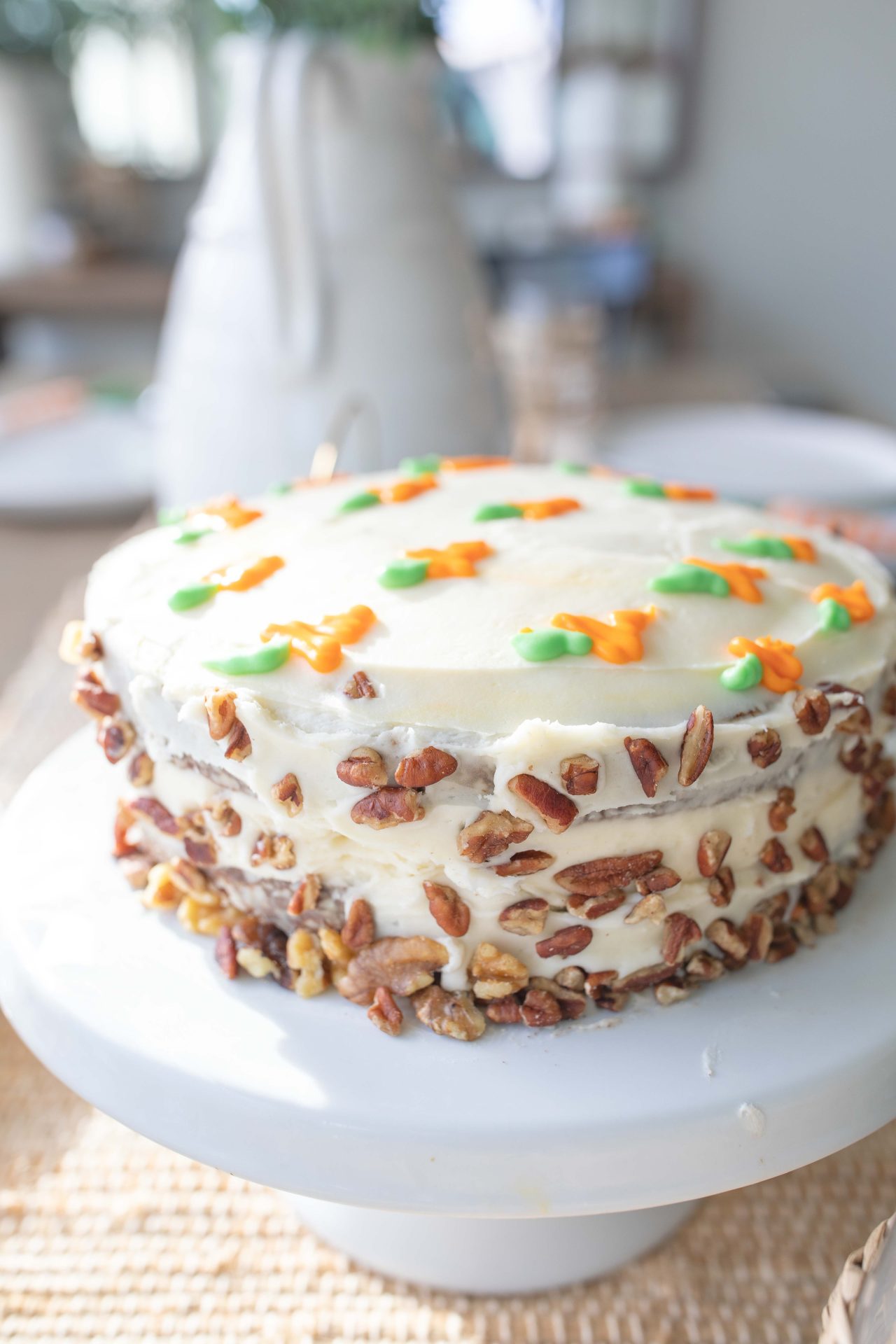 carrot cake, easter, carrot cake without pineapple, carrot cake without raisins, delicious carrot cake with buttercream