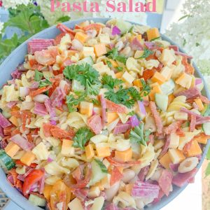 Italian pasta salad, party, summer potluck, salad recipe, antipasto, Italian, best summer salad