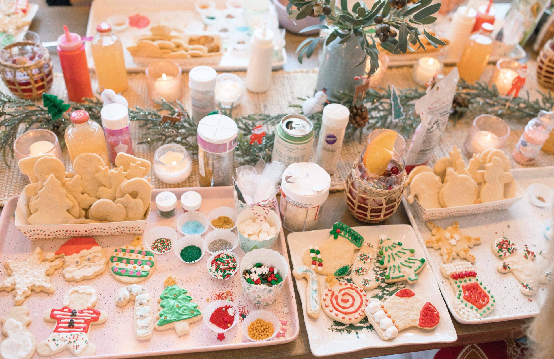 cookie decorating party, cookies, decorating, christmas cookies, fun christmas party, cookie decorating set up, holiday party with friends, christmas bucket list, holiday baking, friends party holidays, christmas brunch, frosted sugary cookies, sugar cookie roll out, fun party idea for girlfriends, holidays, cranberry cocktail, mocktail, coffee, fun Christmas, decorating station, fort mill South Carolina, blogger, lifestyle blogger, simply taralynn, decorating set up, what to do for christmas, christmas party
